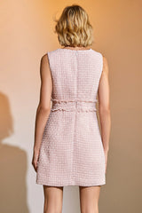Abra Pink Vintage Mini Dress