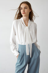 Eleni White Tie Shirt