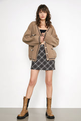 Keoni Tan Contrast Cardigan