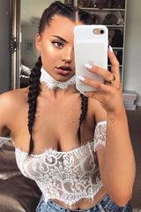 Lace Off the Shoulder Lingerie