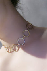 Metallic Ring Choker