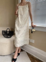 Gentle temperament, loose and thin, French slip dress