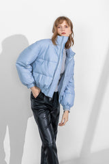 Slick Blue Puffer Jacket