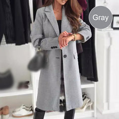 Elegant Tailored Long Coat