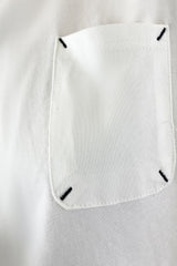 White Patch Pocket Drop Shoulder T-Shirt