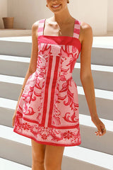 Exuberant Chicness Print Sleeveless Mini Dress - 4 Colors