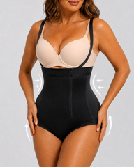 Highly Breathable High-Waisted Side-Zip Shapewear Bodysuits