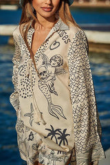 Summer Escapades Print Long Sleeve Set - 5 Colors