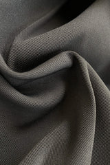 Grey Contrast Foldover Waist Wide Leg Pants