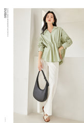 Whitlee Green Frilly Shirt