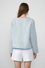 Allister Sky Blue Button-Up Jacket