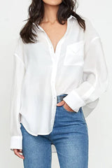 Hellen White Oversized Shirt