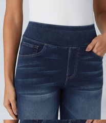 Super Stretch High-Waisted Wide Leg Jeans