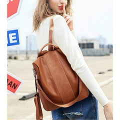 Limited Leather Ladies Anti-theft Backpack