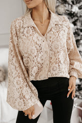 All That You Need Lace Long Sleeve Top - 3 Colors
