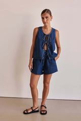 Unexpected Time Denim Two-Piece Suit - 2 Colors