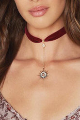 Velvet Moon&Sun Choker