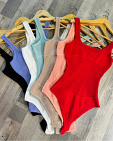 Knit Stretch Slim V Neck Vest Tights Sleeveless Backless Tights