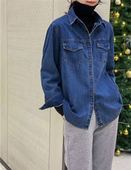 Loose Casual Denim Top Jacket