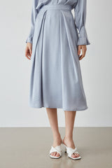 Keren Light Blue Flowy Skirt