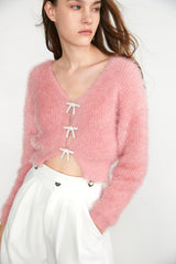 Sakura Pink Crop Cute Cardigan