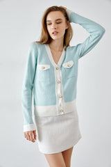 Kiyomi Light Blue Cardigan