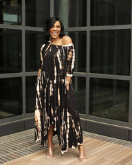 Sparkling Golden Sun Dress