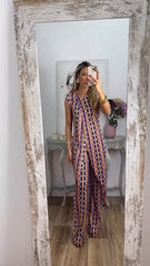 New Arrival Abstract Printed Comfy Suit For Women