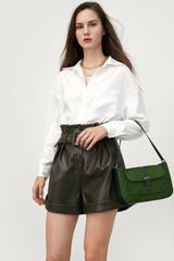 Silky White Button-Up Blouse