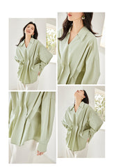 Whitlee Green Frilly Shirt