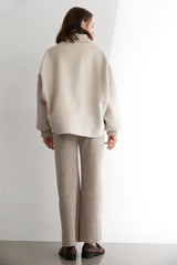 Fulvio Beige Premium Wool Single Breast Coat