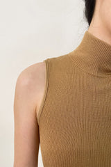 Peru Wool-Blend Mock Neck Sweater Vest