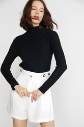 Rozlyn Black Essential Sweater