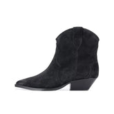 Autumn Suede Embroidery Western Boots