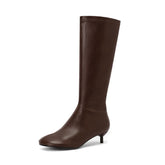 Autumn Women's sheepskin Knee high Boots