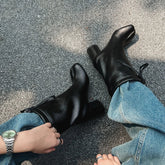 Autumn cowhide Split toe Modern Boots