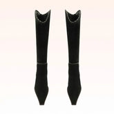 Autumn black nubuck Mid-Calf Boots