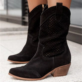 Autumn High-heeled Mid Leg Women's Boots