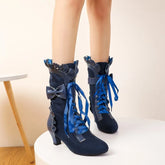 Autumn Winter Vintage Women Victorian Boots