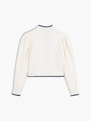 Old Stories Told Contrast Trim Cardigan