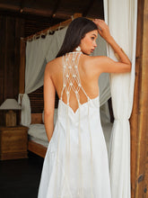 Macrame Back Halter Dress