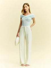 Off-Shoulder Crisscross Top