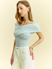 Off-Shoulder Crisscross Top