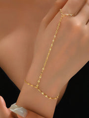 Golden Chain Finger Bracelet