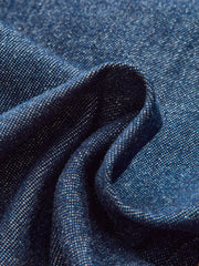 Mid-Waisted Wide-Leg Denim Pants