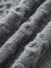 Cable-Knit Sleeveless Sweater Vest