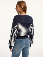 Stripped Ribbed Sweater