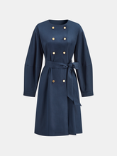 Double Breasted Belted Trench Coat