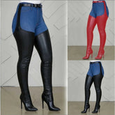 Black Thigh High Boots