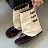 Comfortable Clip Toe Ankle Boots